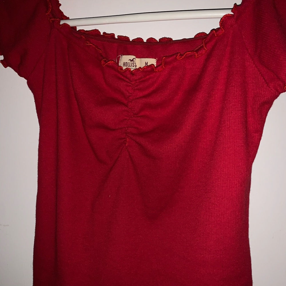 Off the shoulder ruffle top